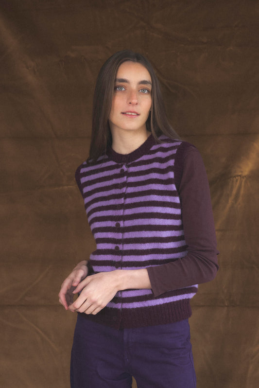 Vest sin mangas Ciruela lila