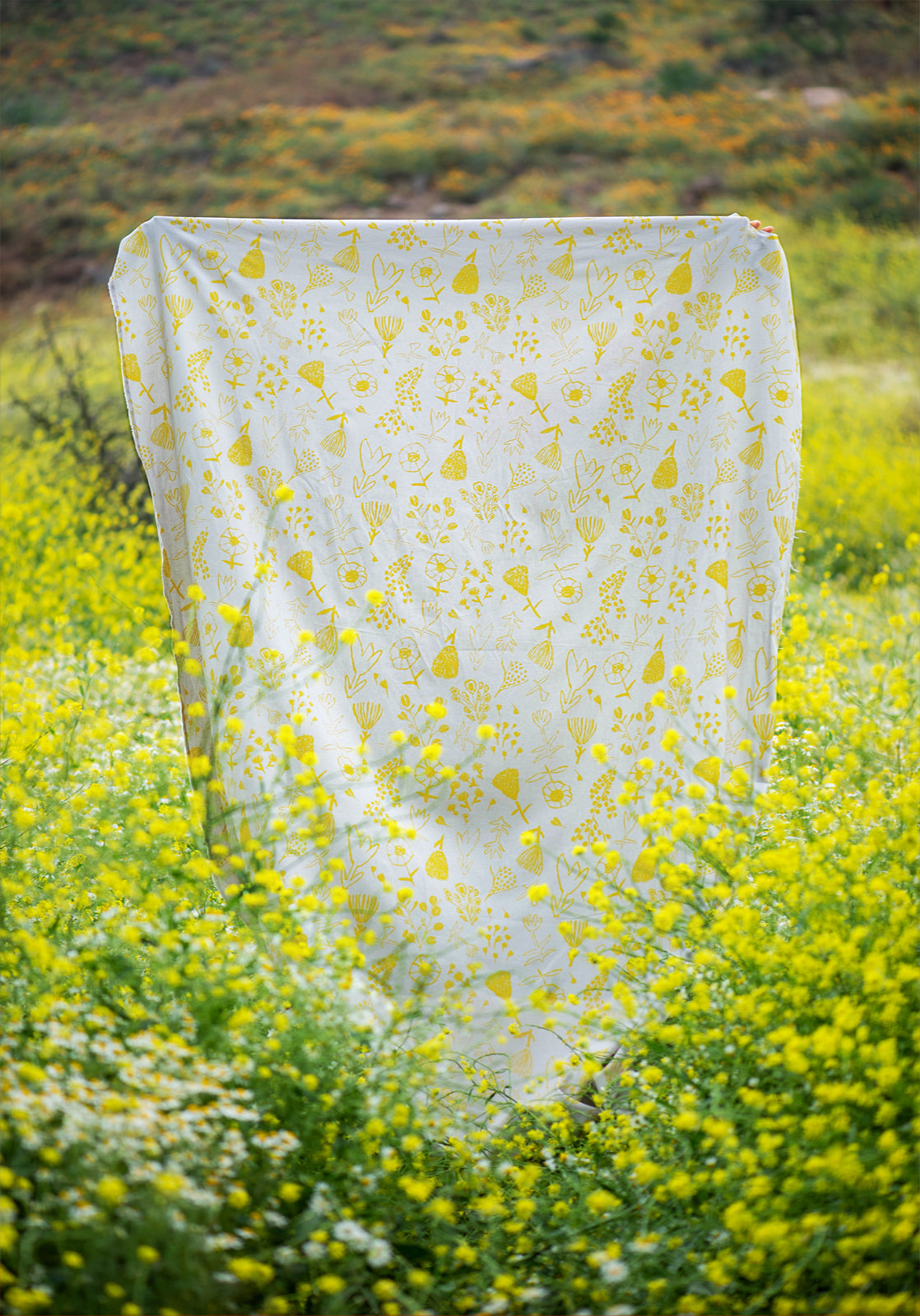 Paño Amapolas amarillo