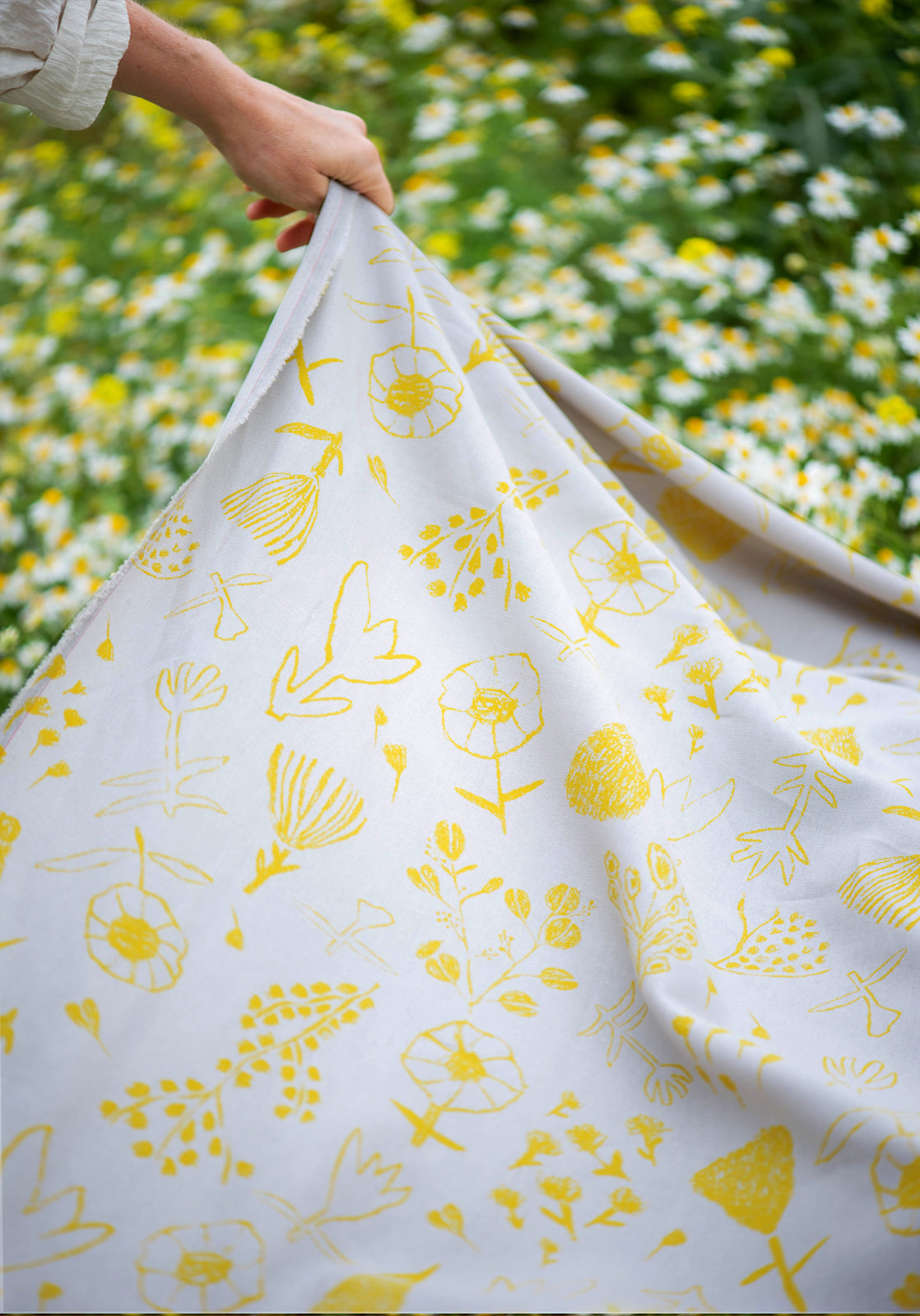 Paño Amapolas amarillo