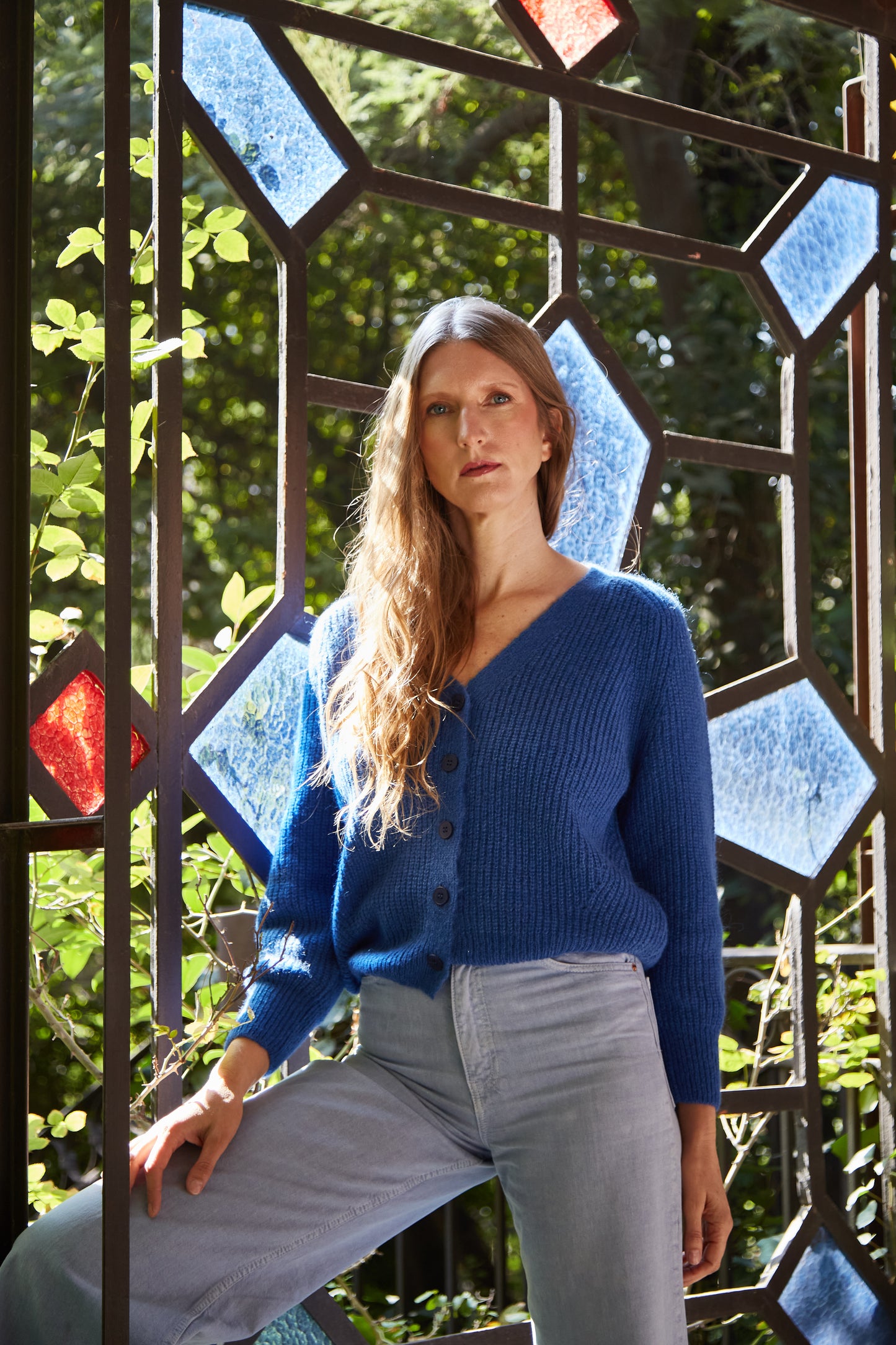 Cardigan Azul