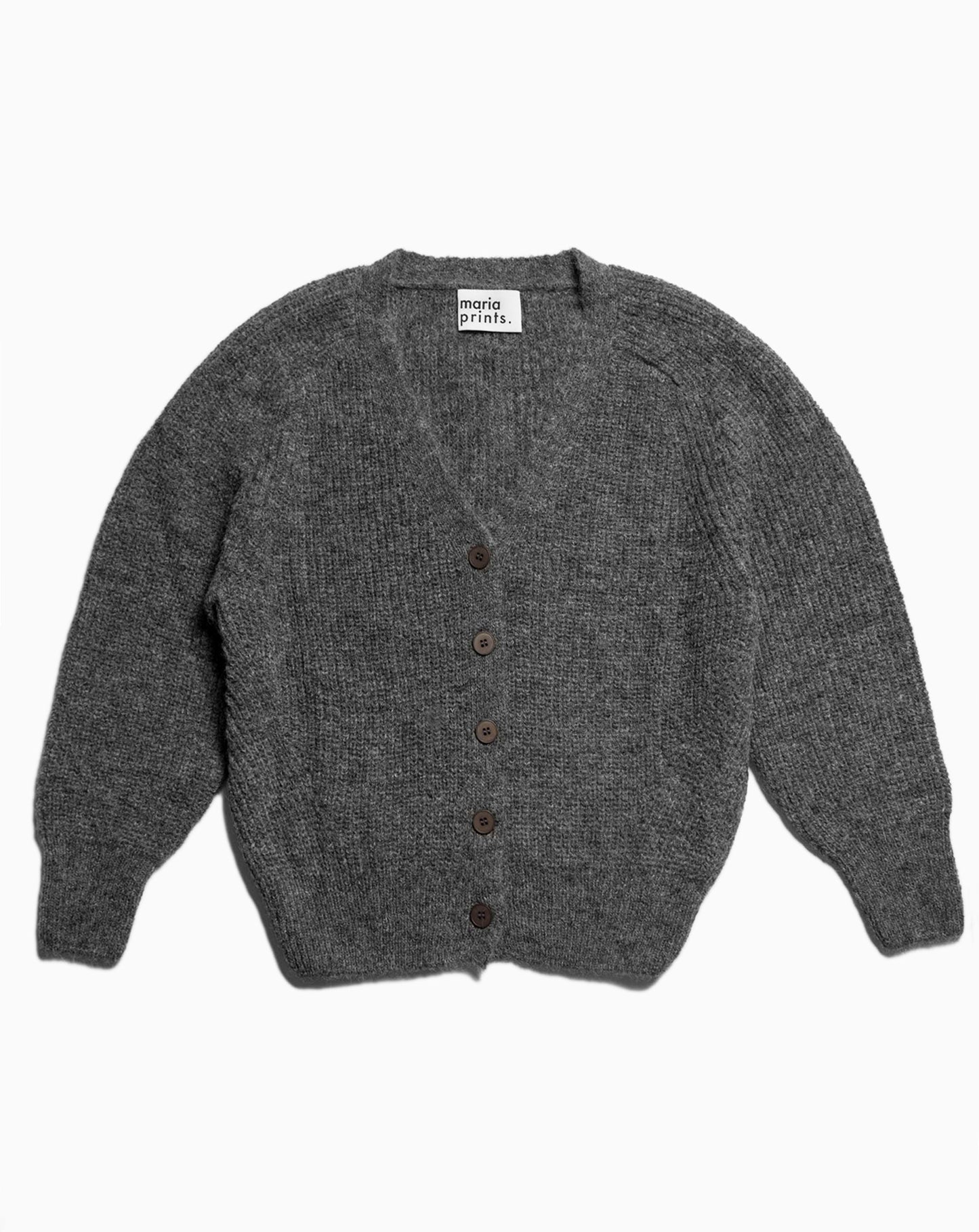 Cardigan gris humo