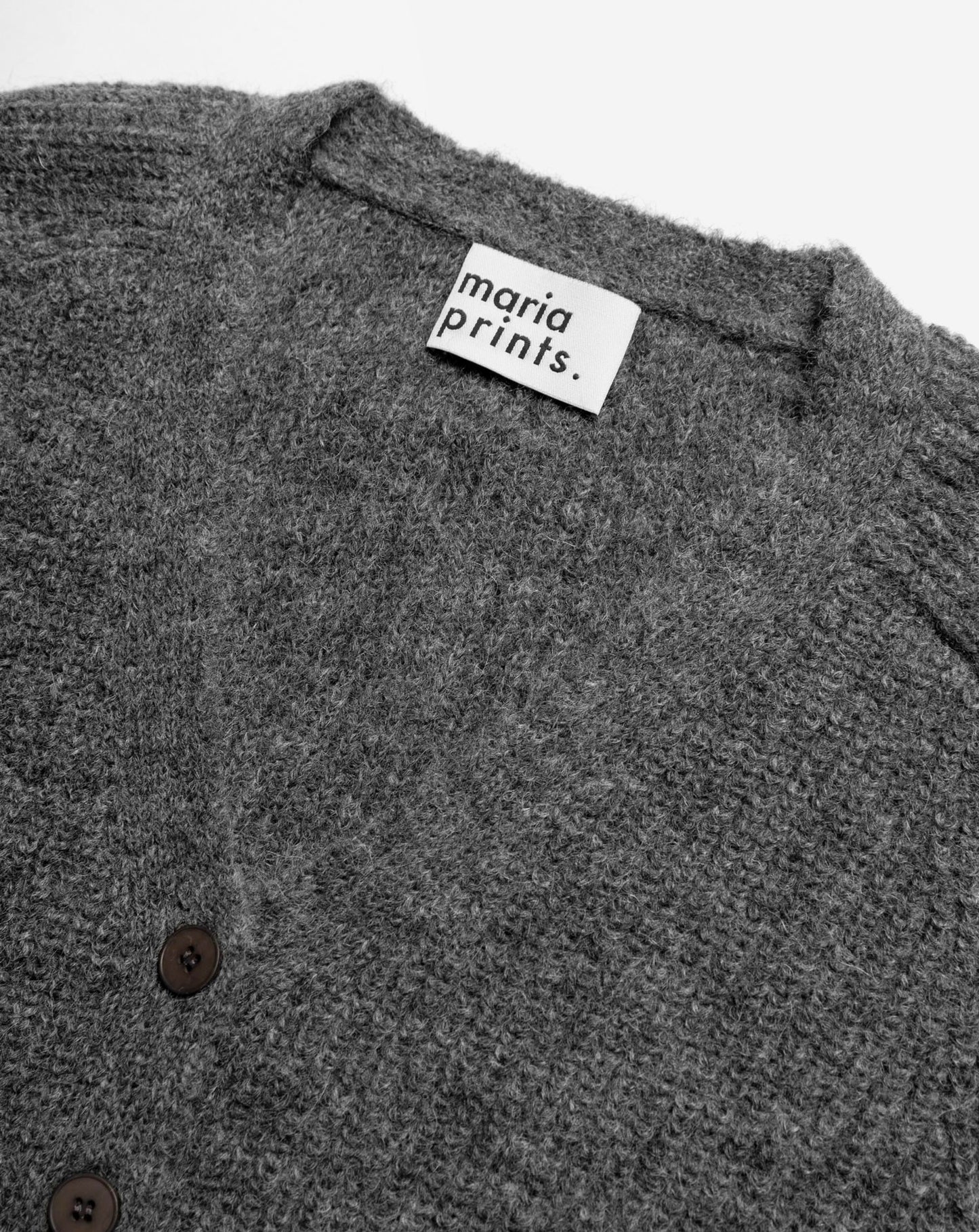 Cardigan gris humo