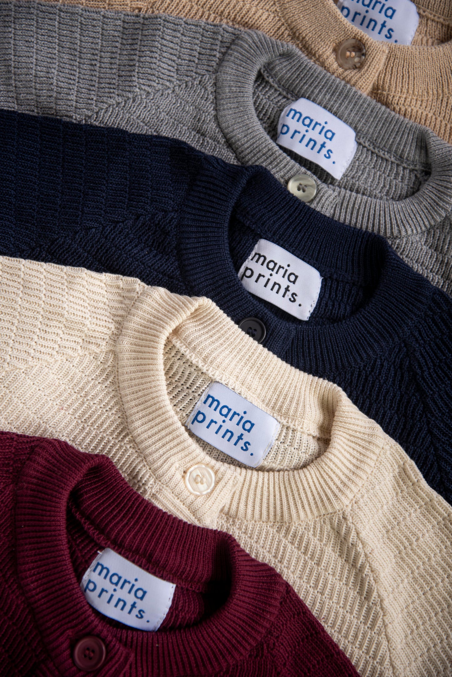 Cardigan algodón burdeo