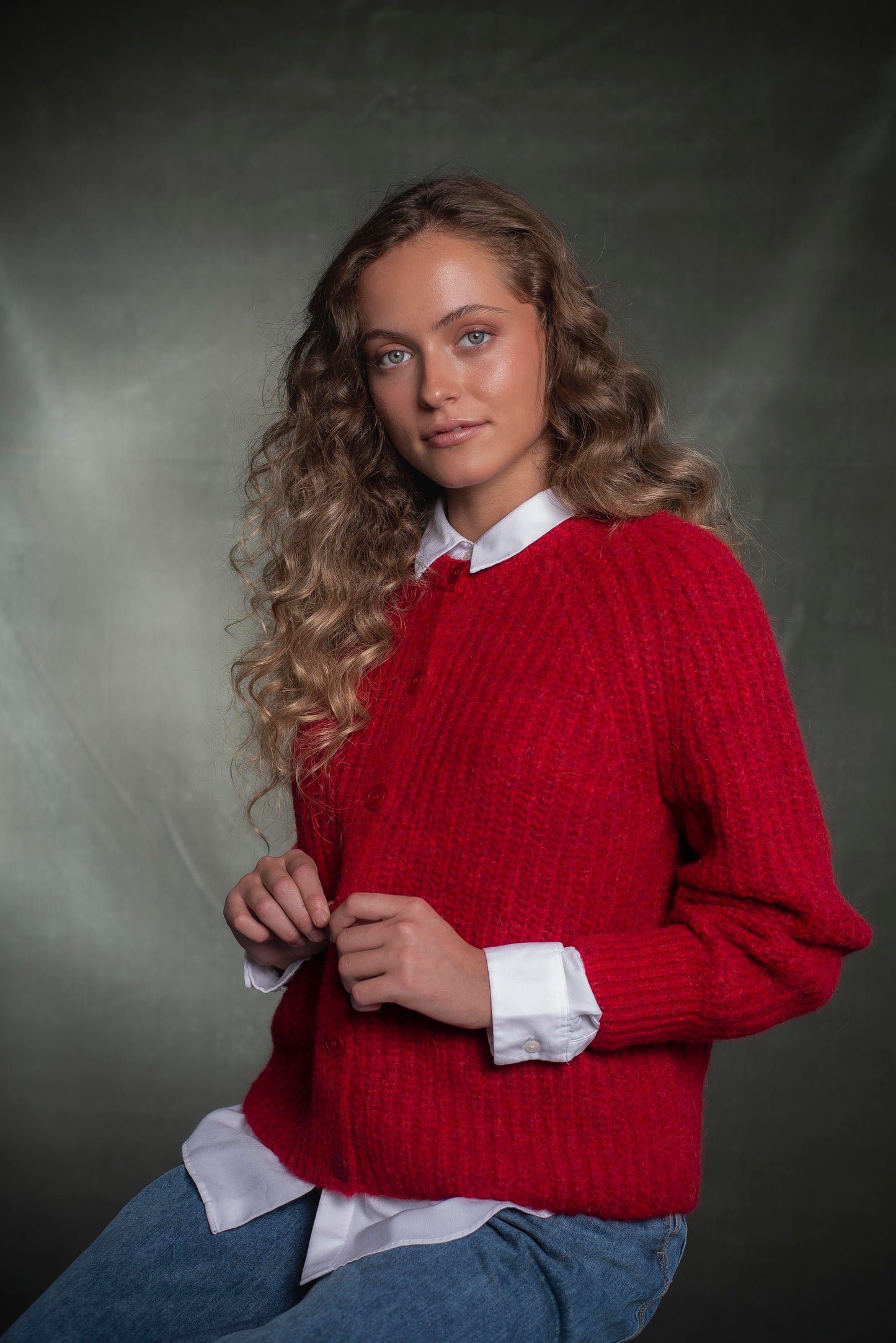 Cardigan rojo Cereza