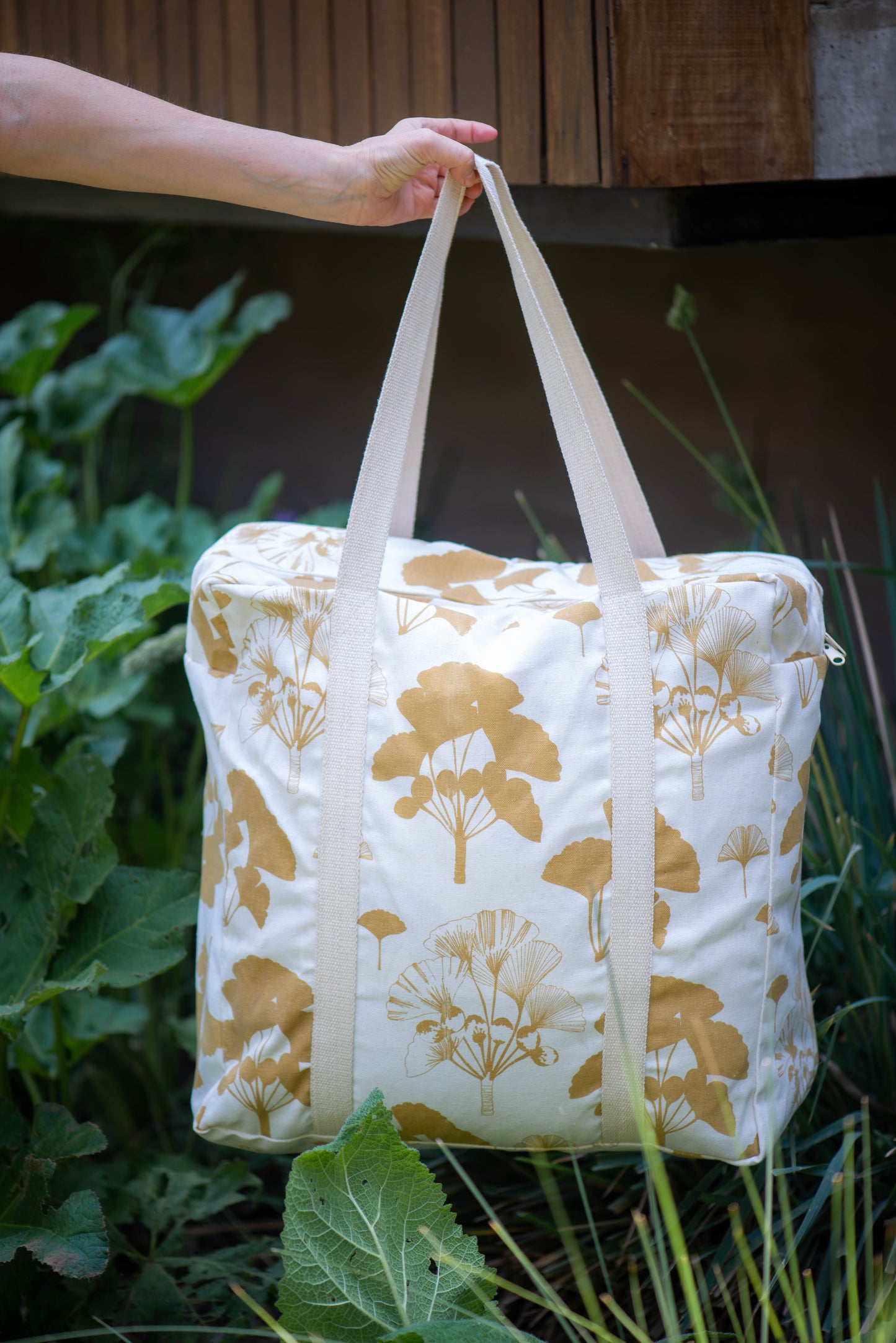 Bolso Maletin hojas ginko