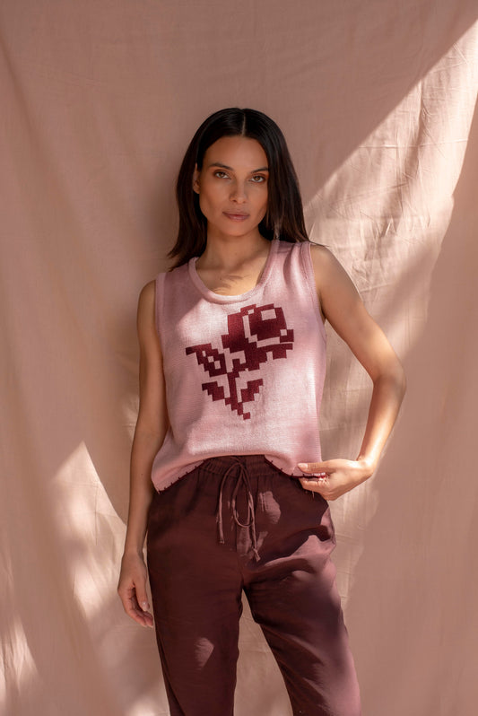 Polera Rosa palo rosa