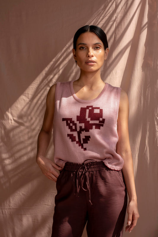 Polera Rosa palo rosa