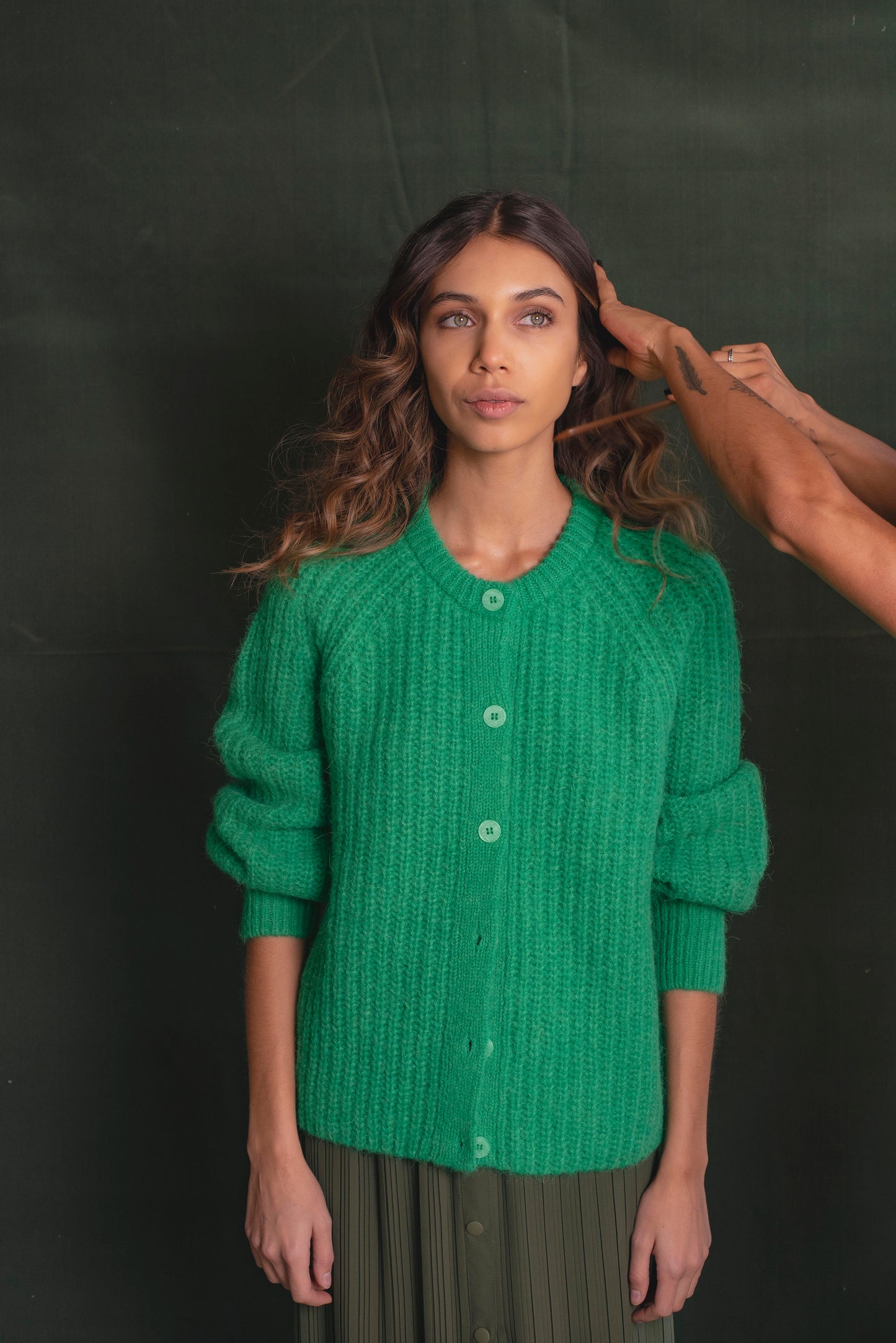 Cardigan Verde trébol