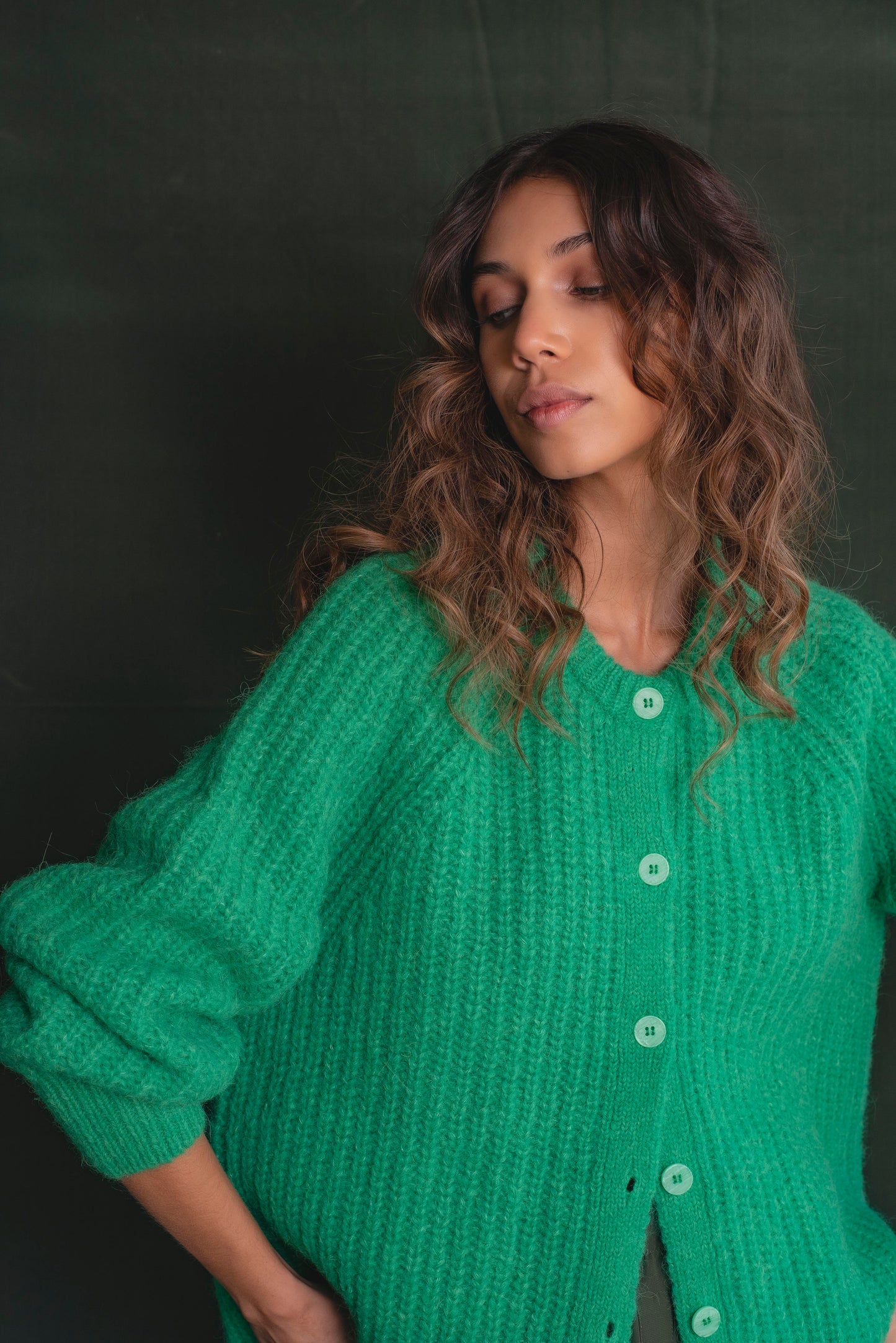 Cardigan Verde trébol