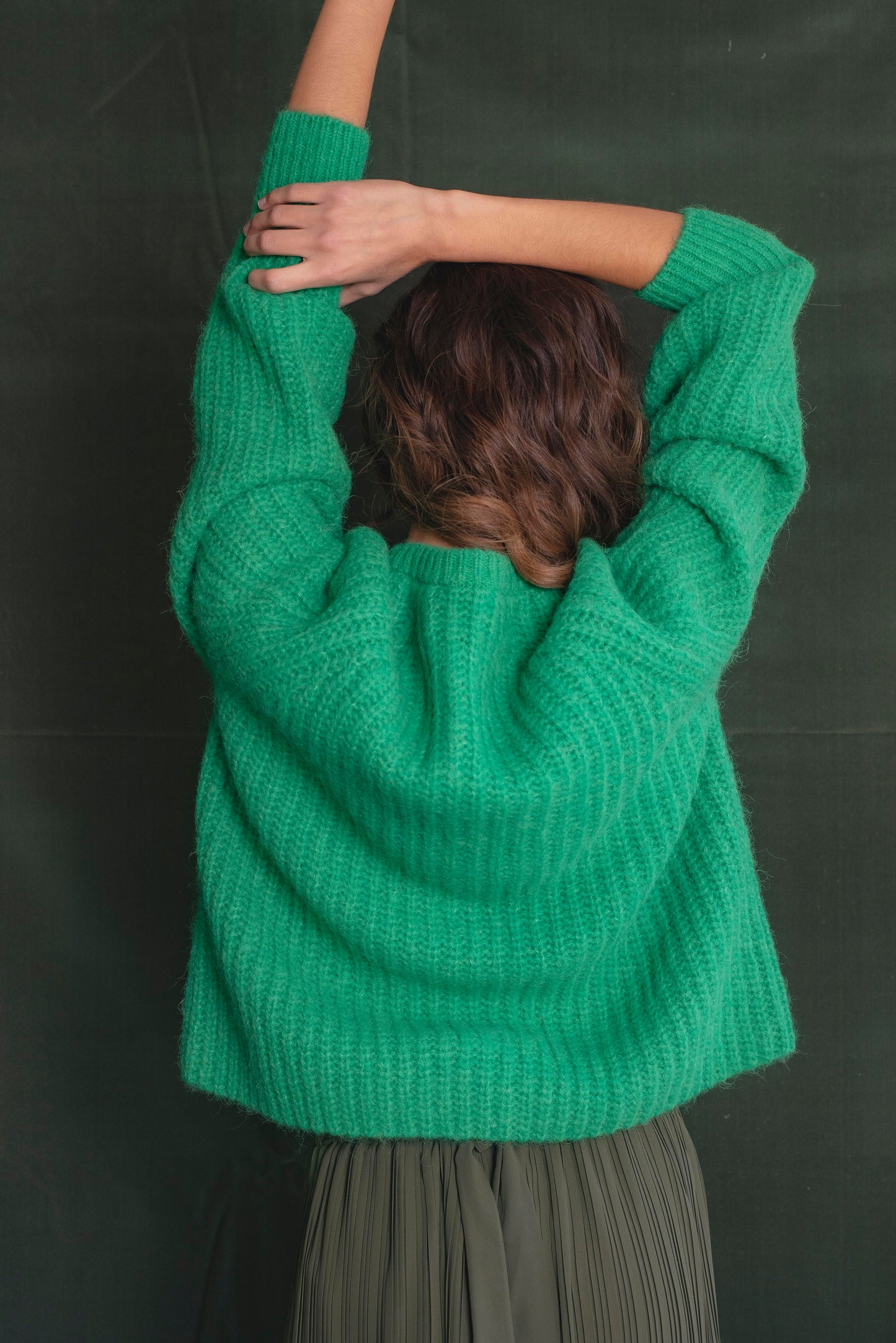 Cardigan Verde trébol