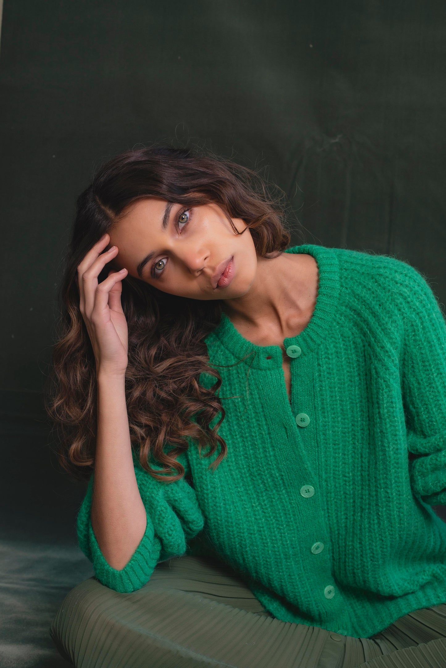 Cardigan Verde trébol