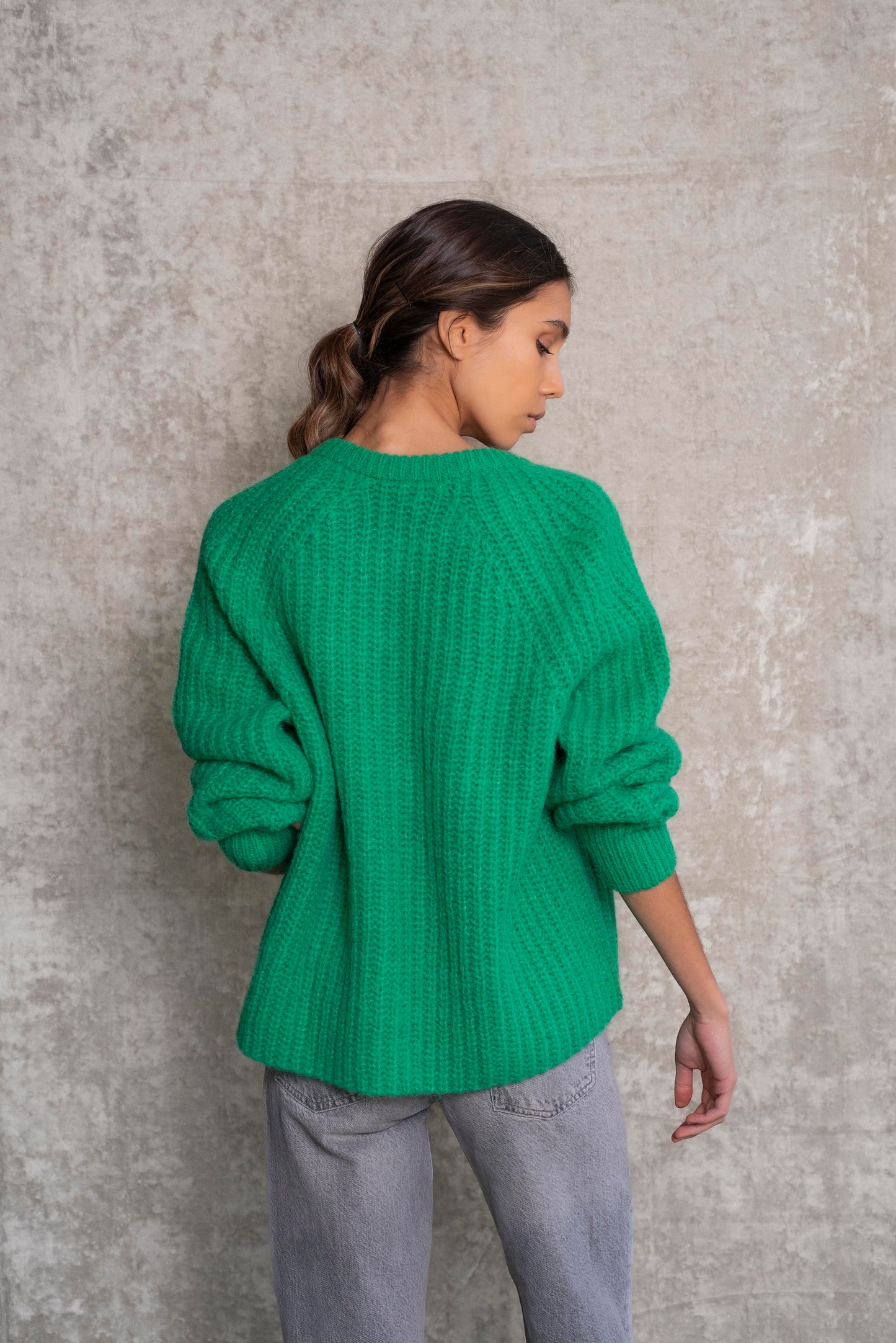 Cardigan Verde trébol