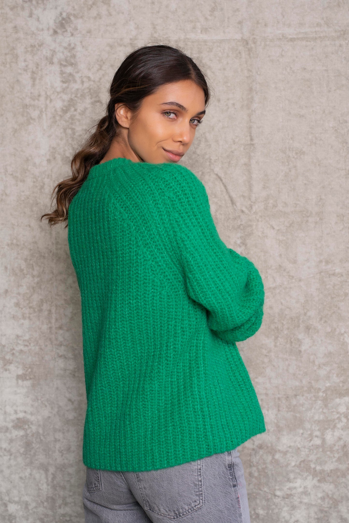 Cardigan Verde trébol