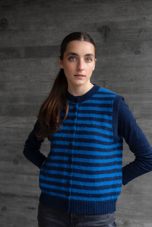 Vest sin mangas Azul