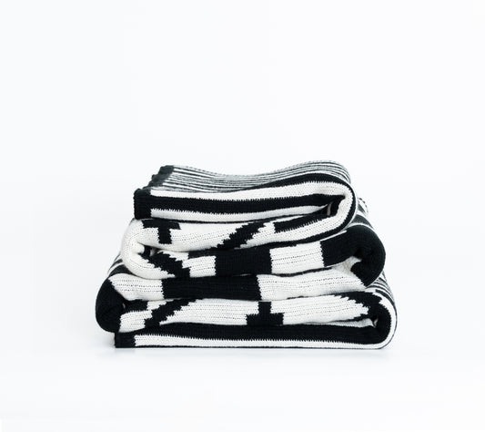 Manta Chacana blanco&negro