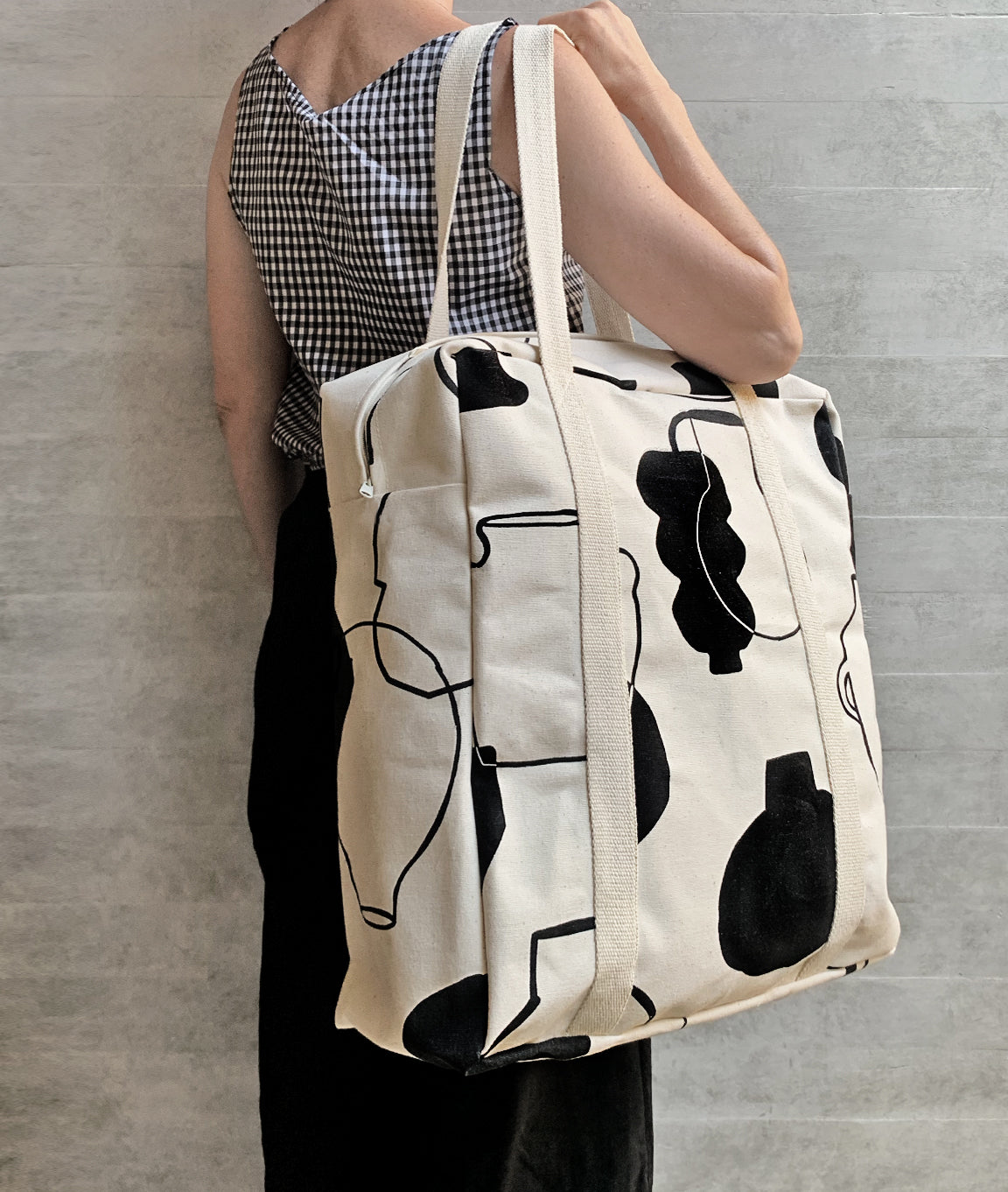 Bolso maletin Cuencos negro