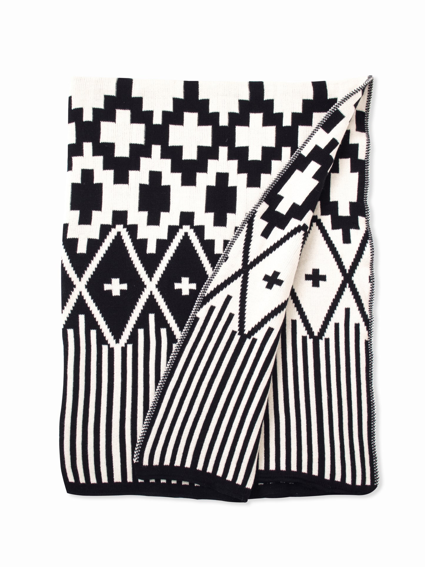 Manta Chacana blanco&negro
