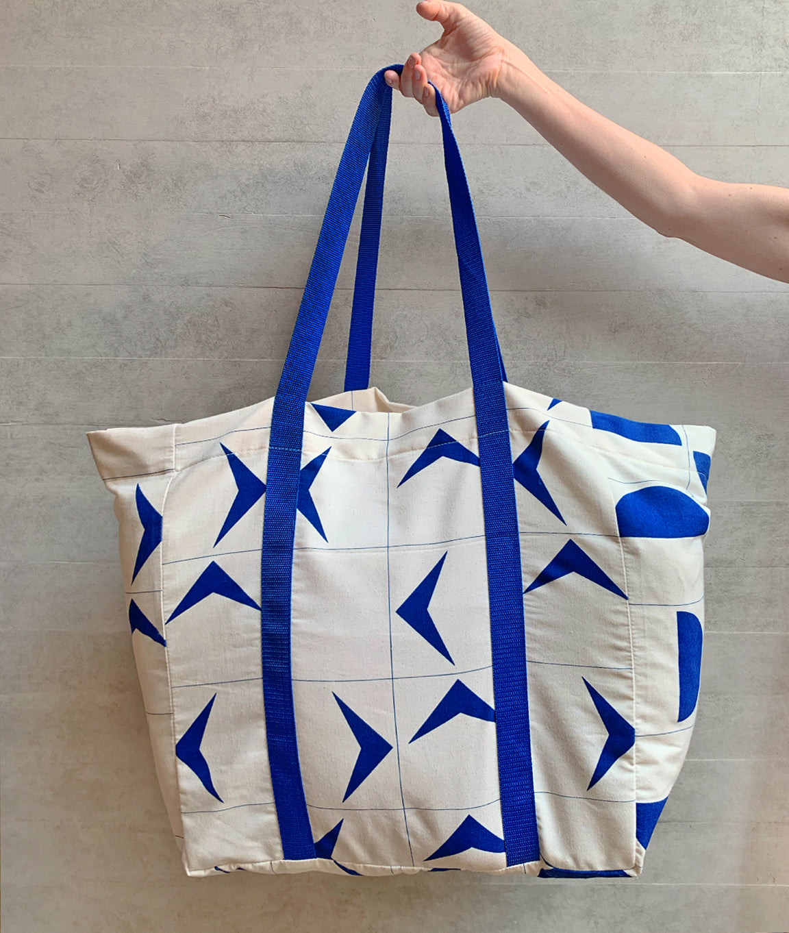 Bolso XL Gaviotas azul
