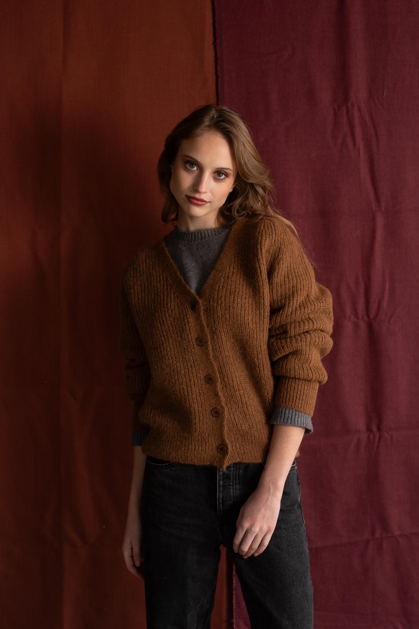 Cardigan Camel