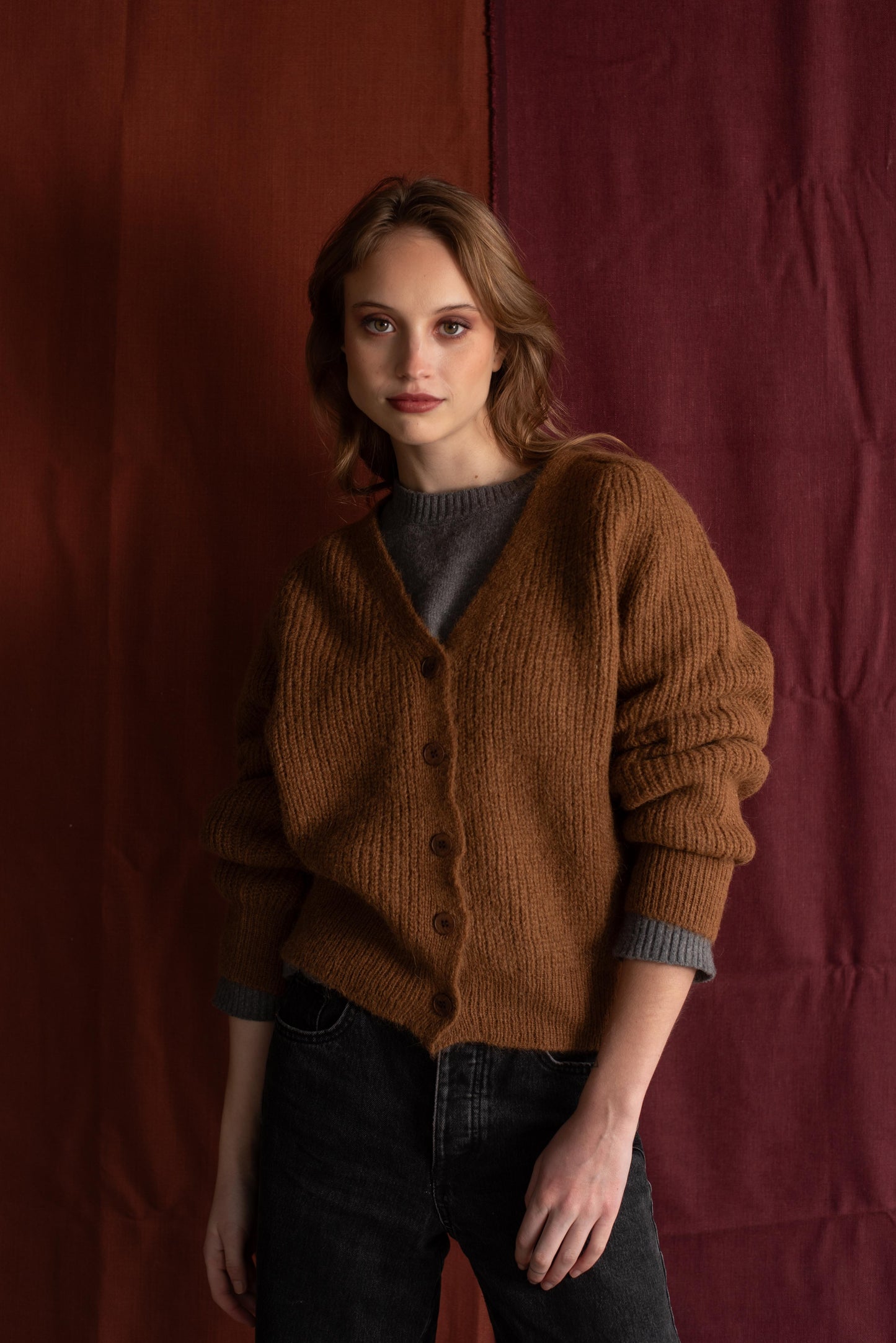 Cardigan Camel