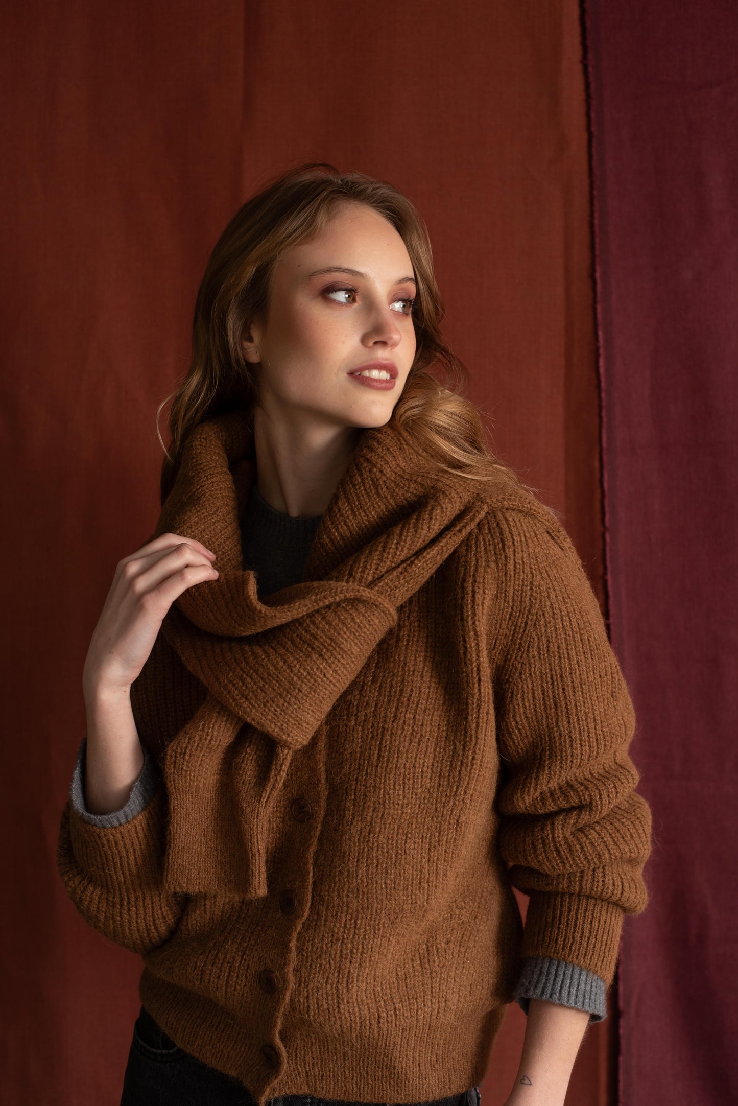 Cardigan Camel