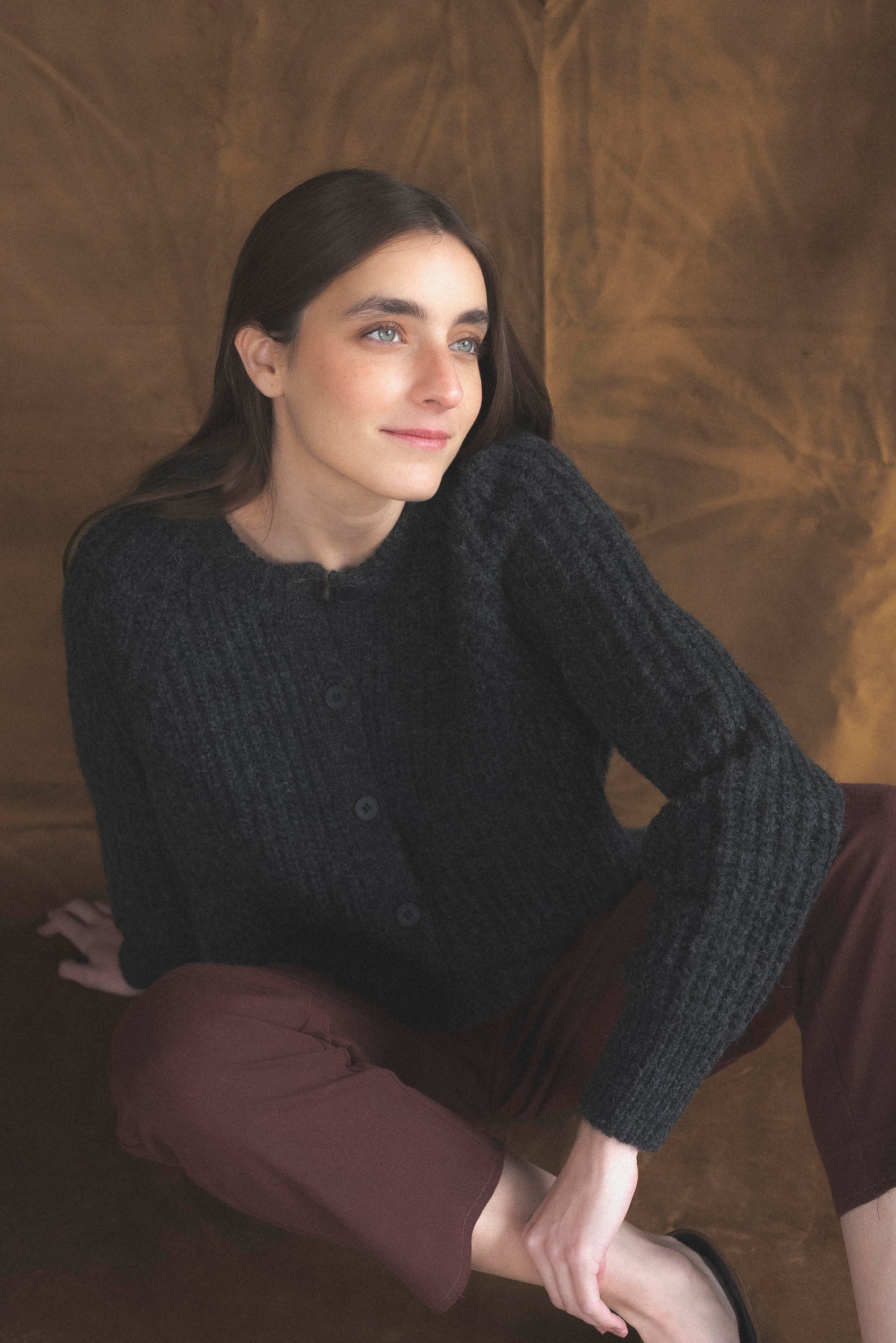 Cardigan Gris grafito
