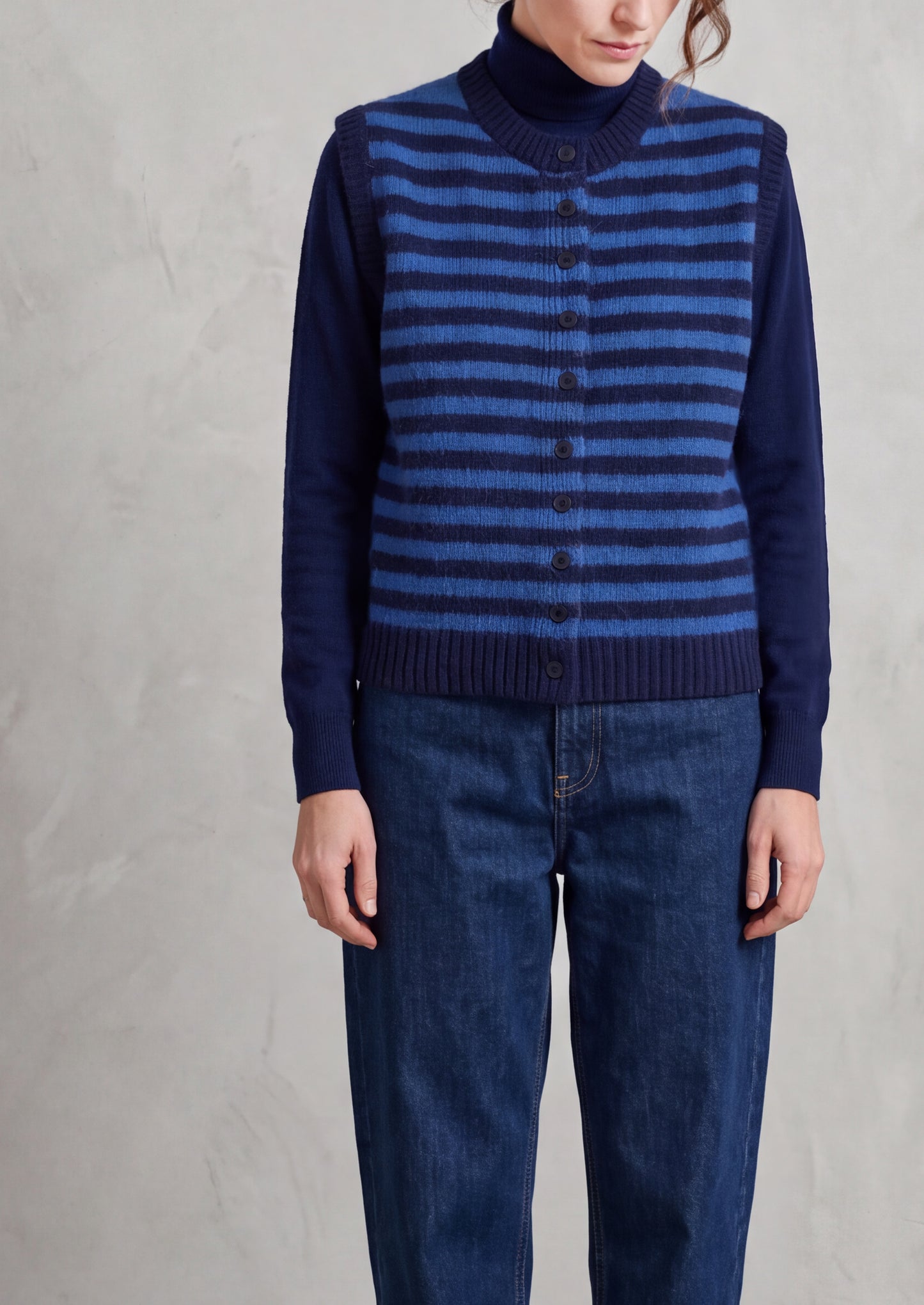 Vest sin mangas Azul