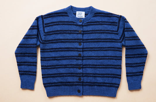 Cardigan rayas Azul cobalto