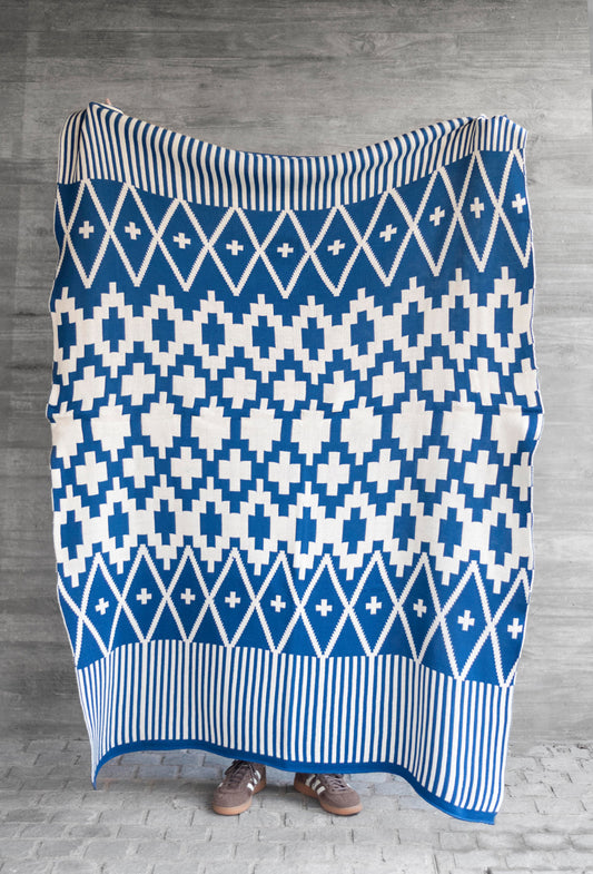Manta Chacana Azul