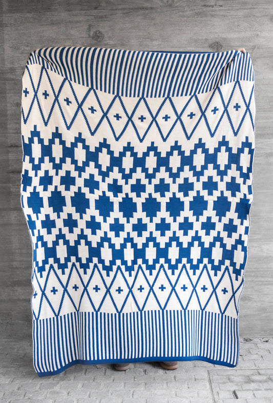 Manta Chacana Azul