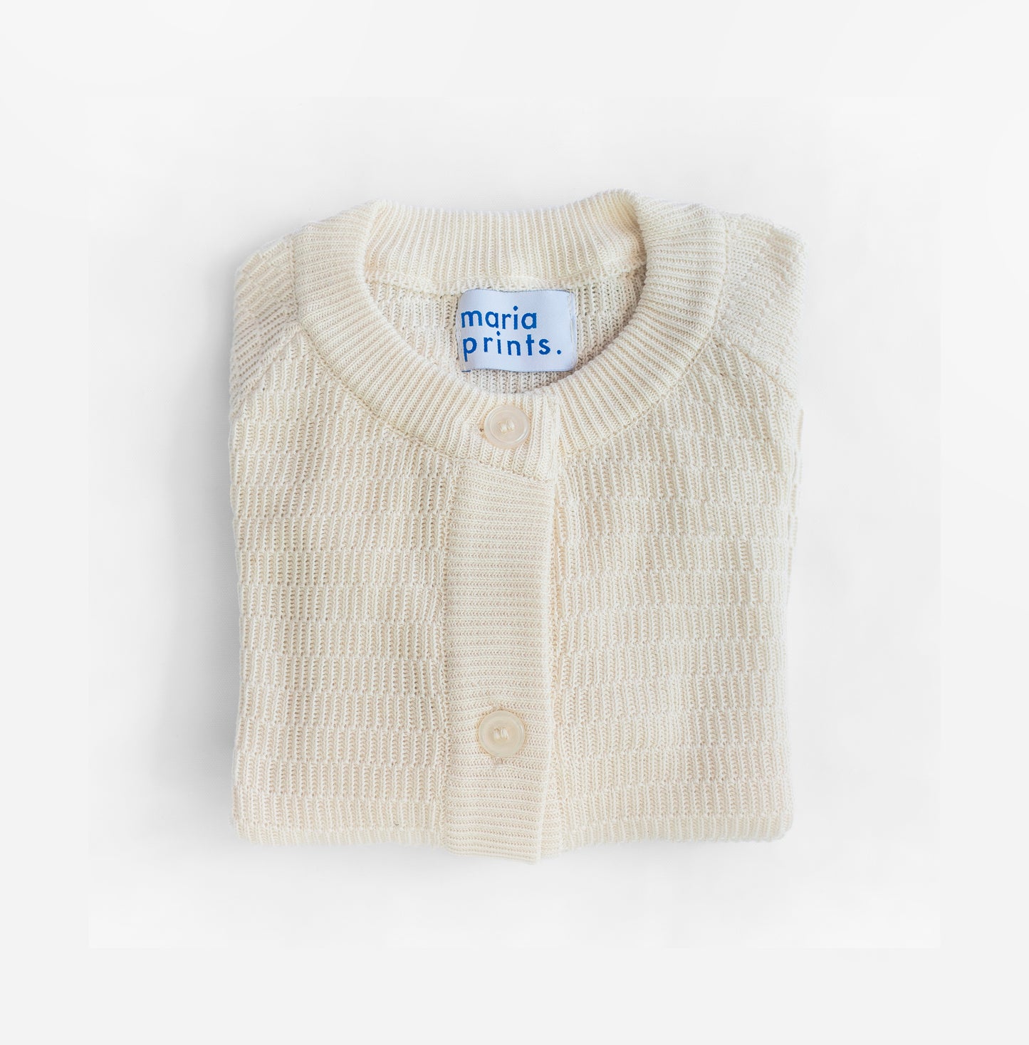 Cardigan algodón crudo