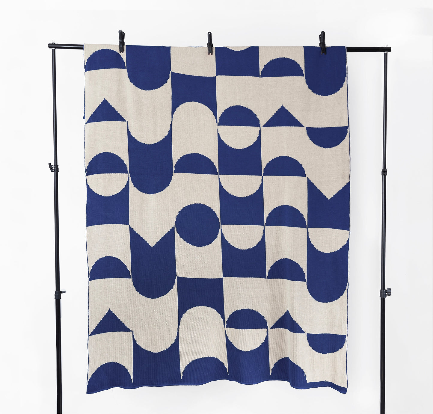 Manta Media Luna azul