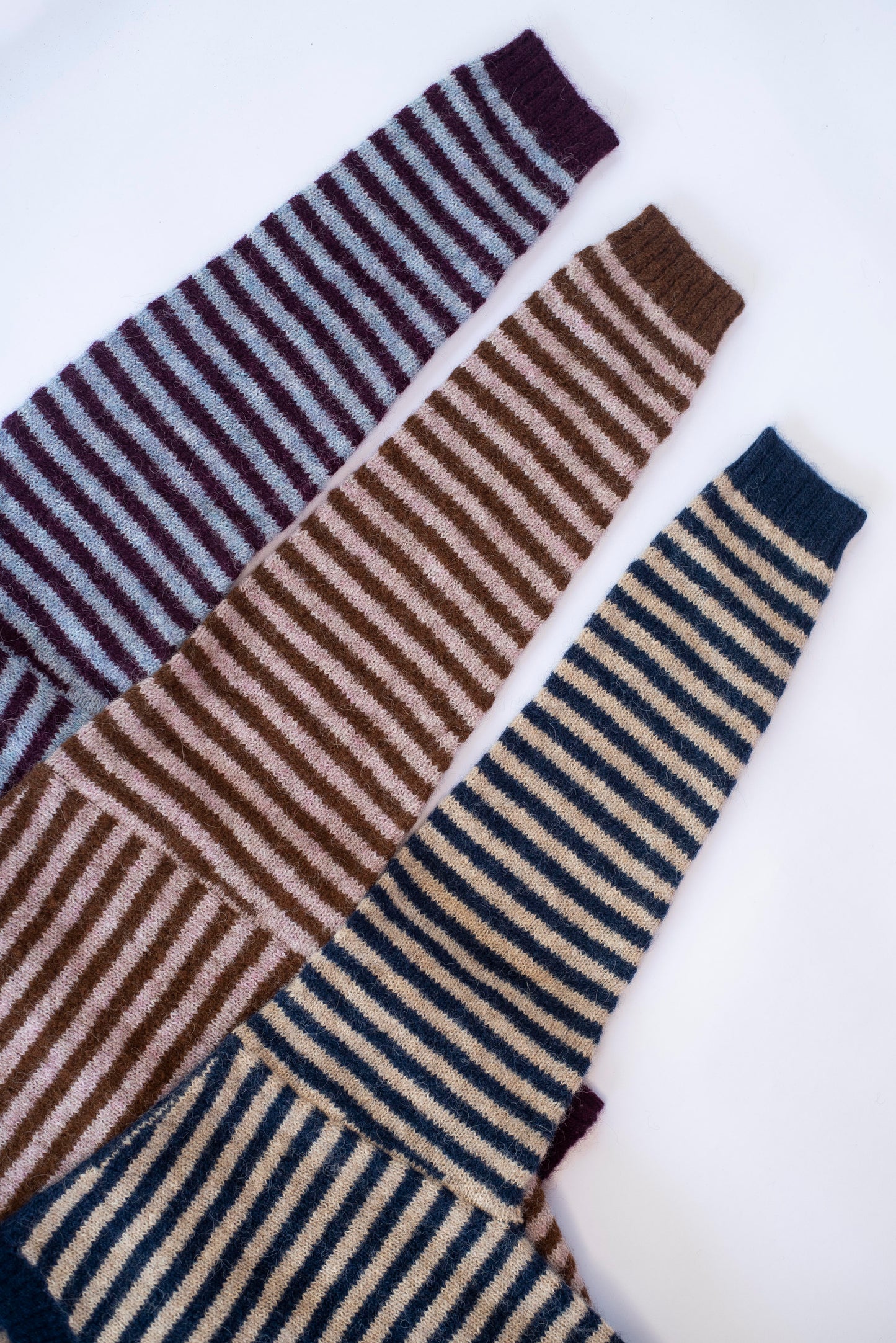 Sweater rayas ciruela y celeste