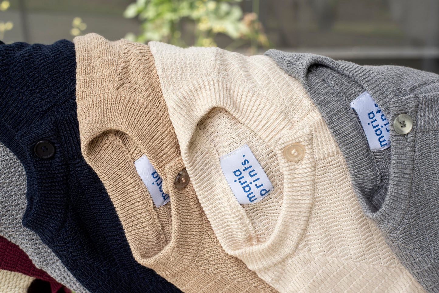 Cardigan algodón azul