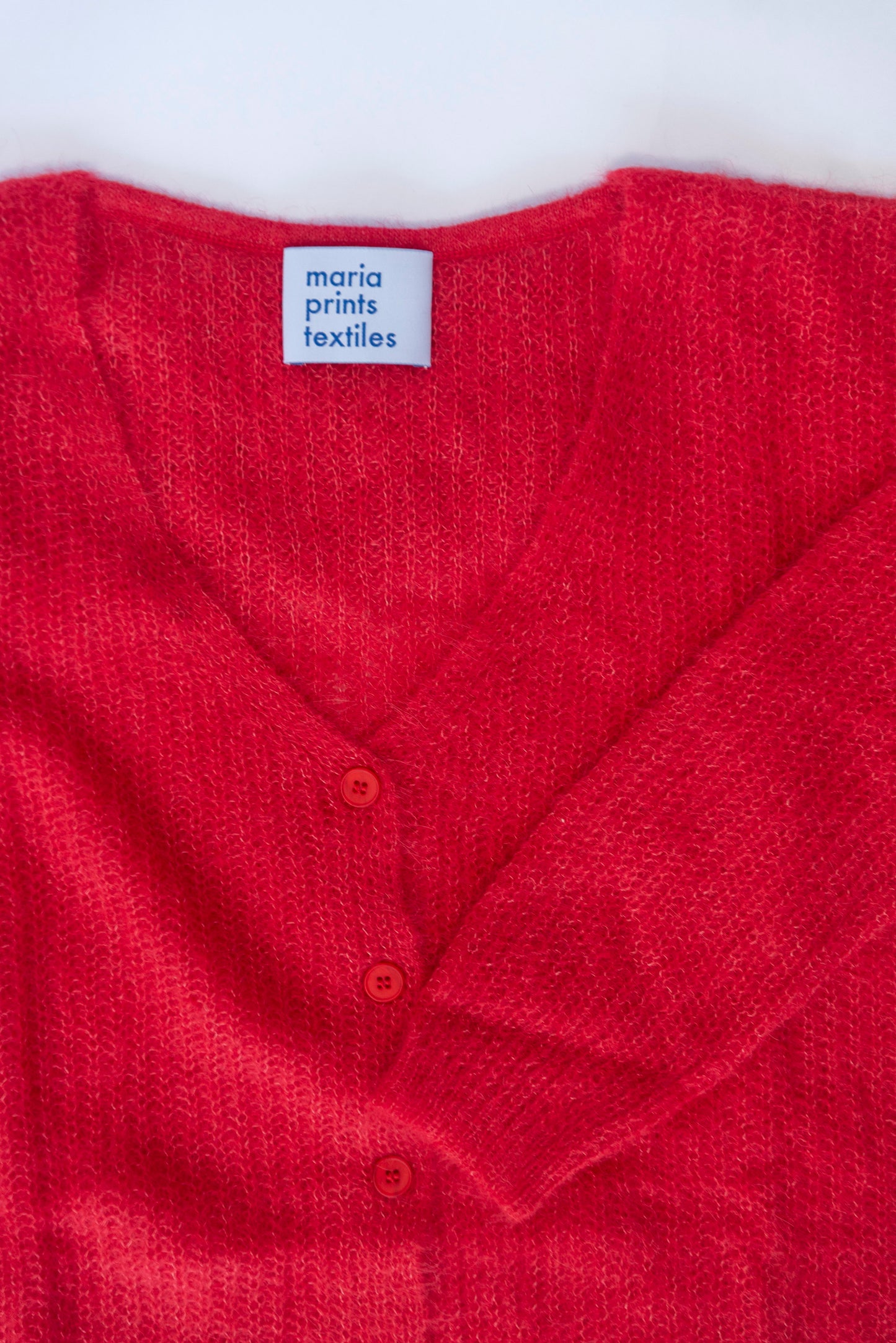 Cardigan liviano Rojo