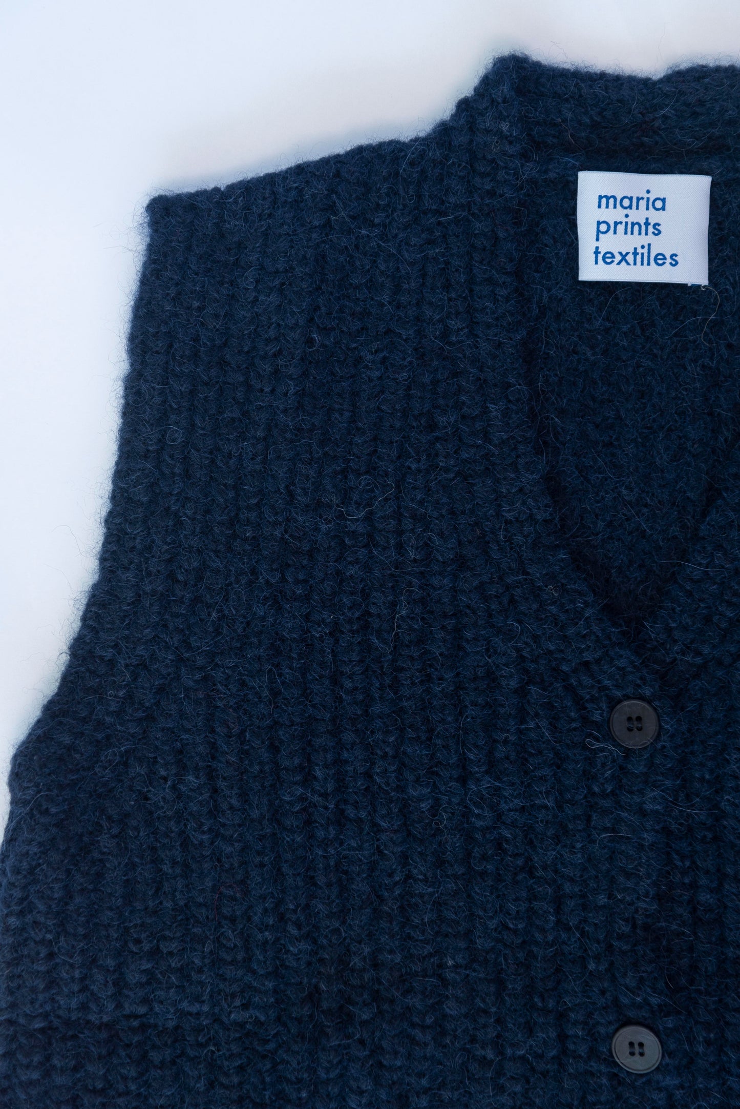Cardigan sin mangas Azul marino