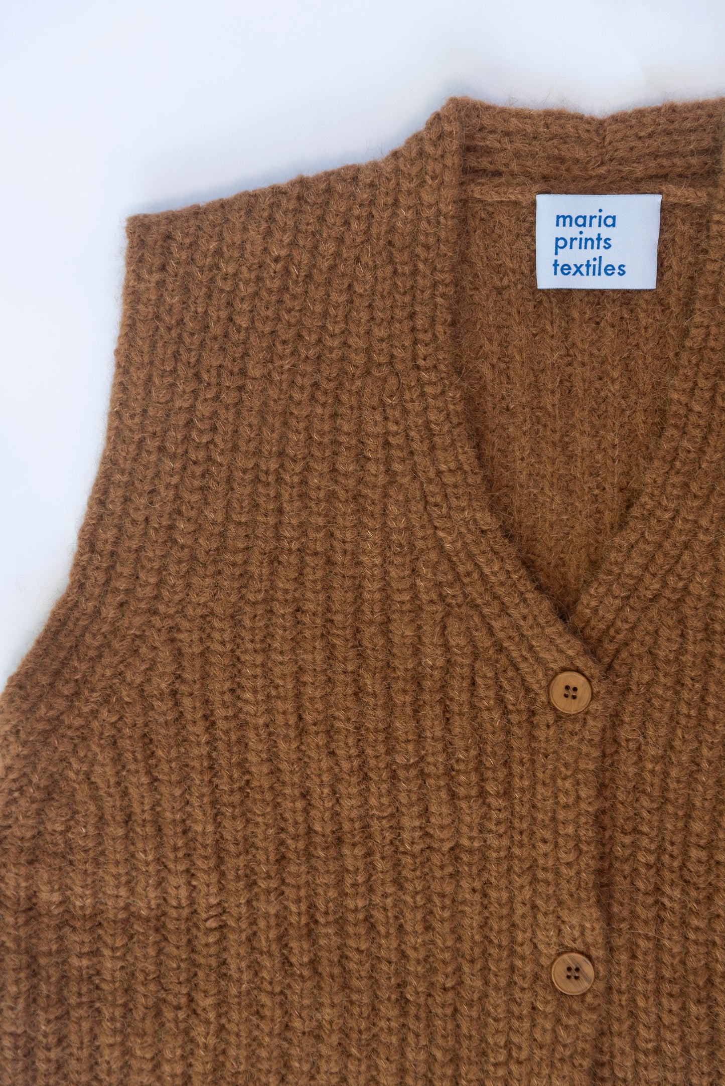 Cardigan sin mangas Camel