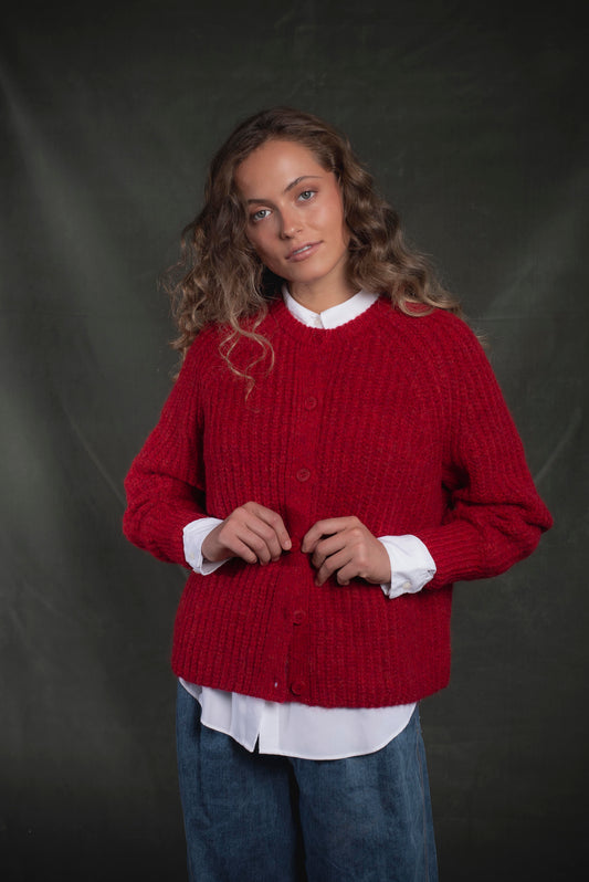 Cardigan rojo Cereza