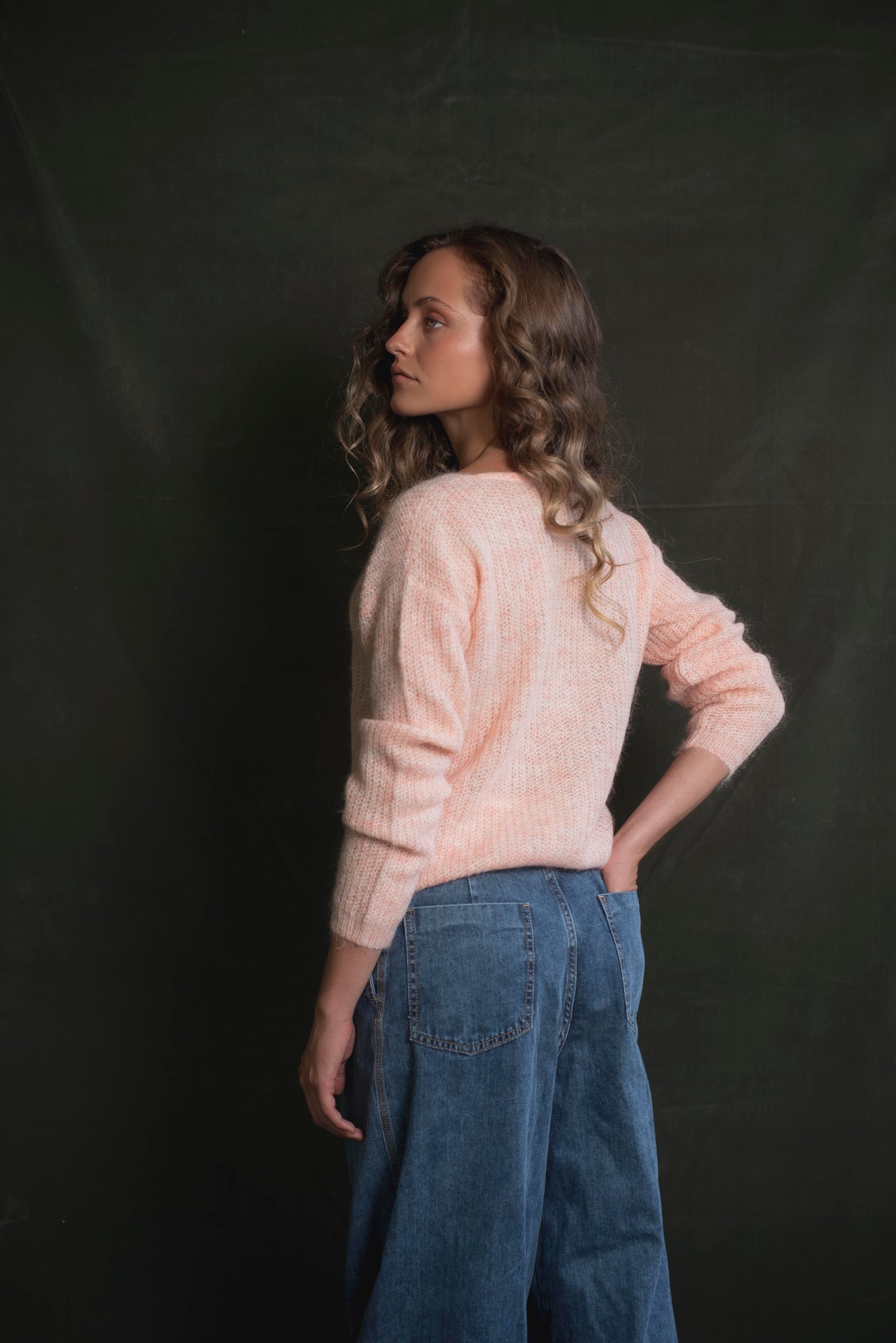 Cardigan liviano Rosa