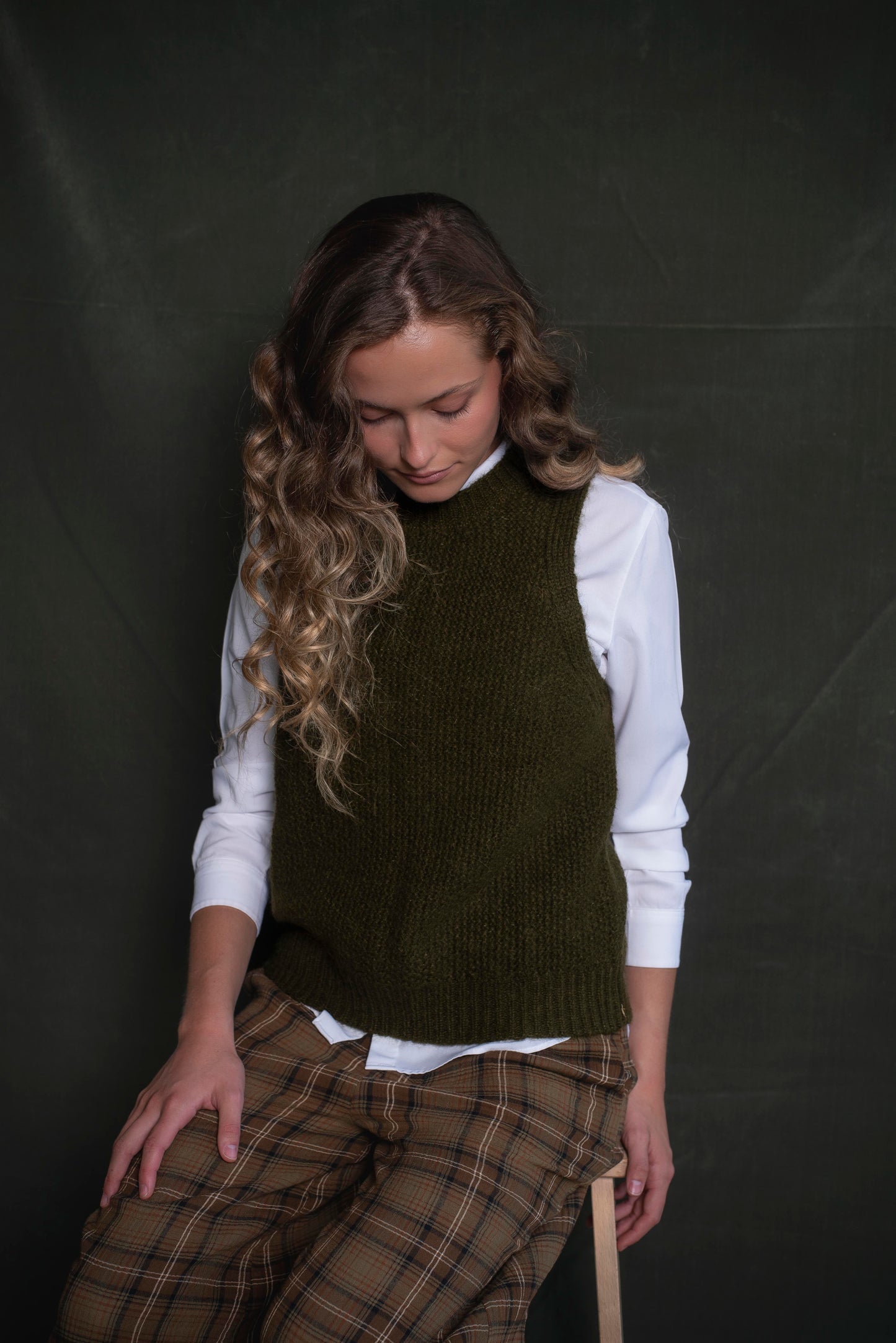 Sweater sin mangas Verde