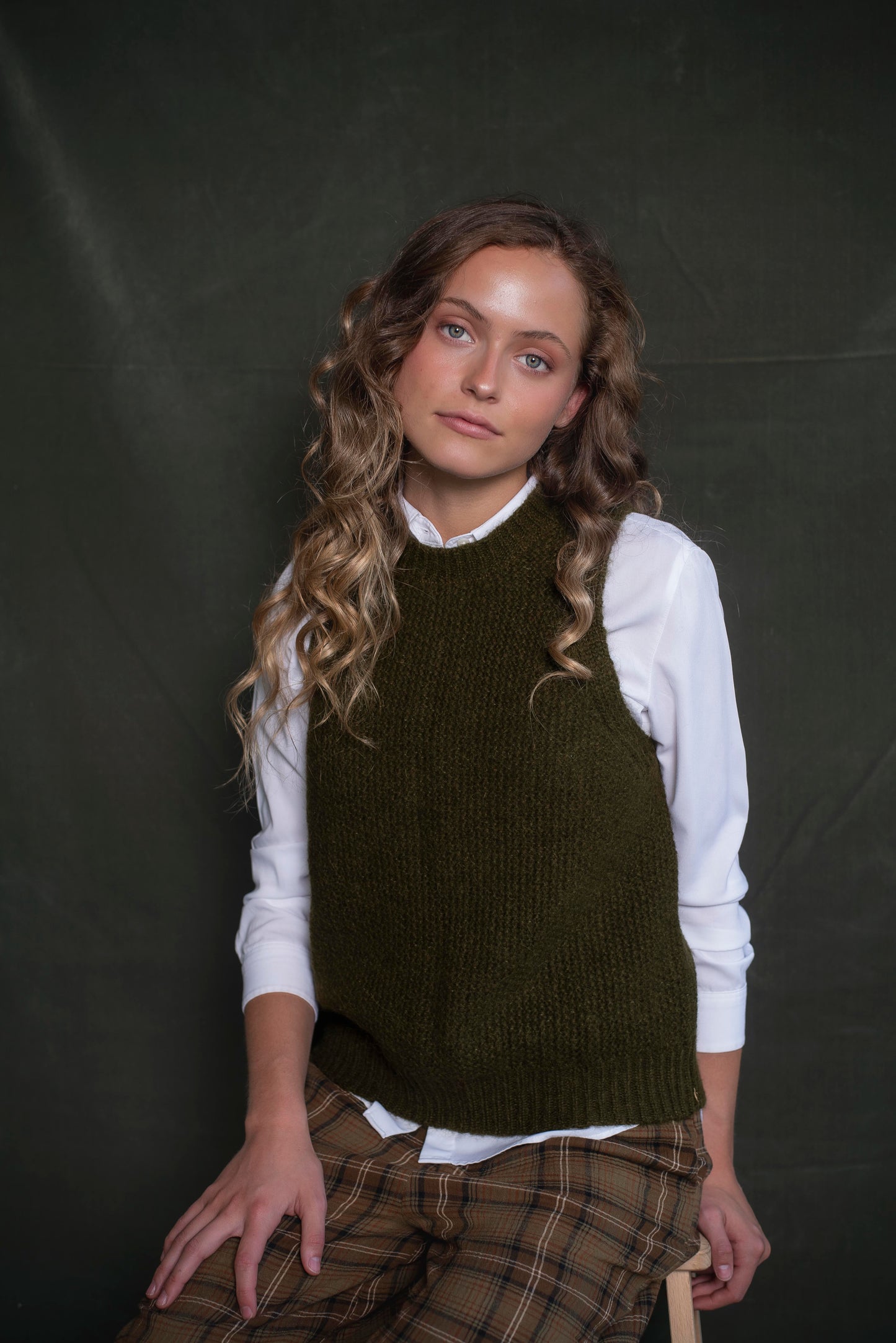 Sweater sin mangas Verde