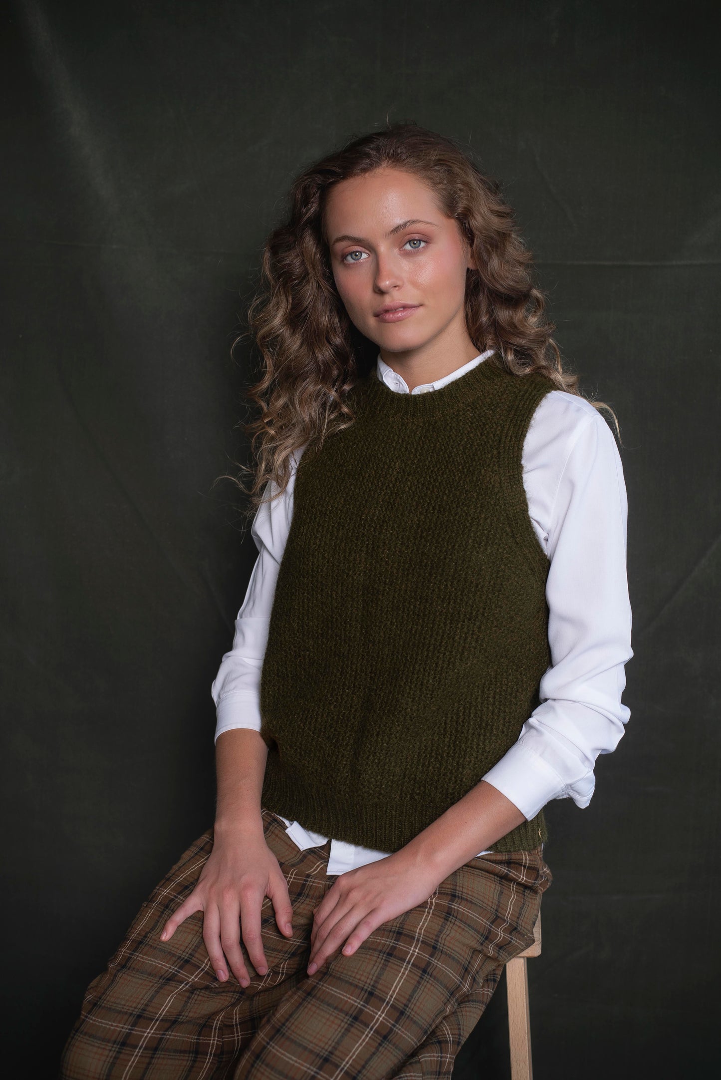 Sweater sin mangas Verde