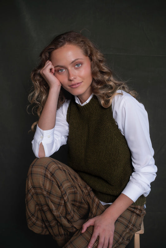 Sweater sin mangas Verde