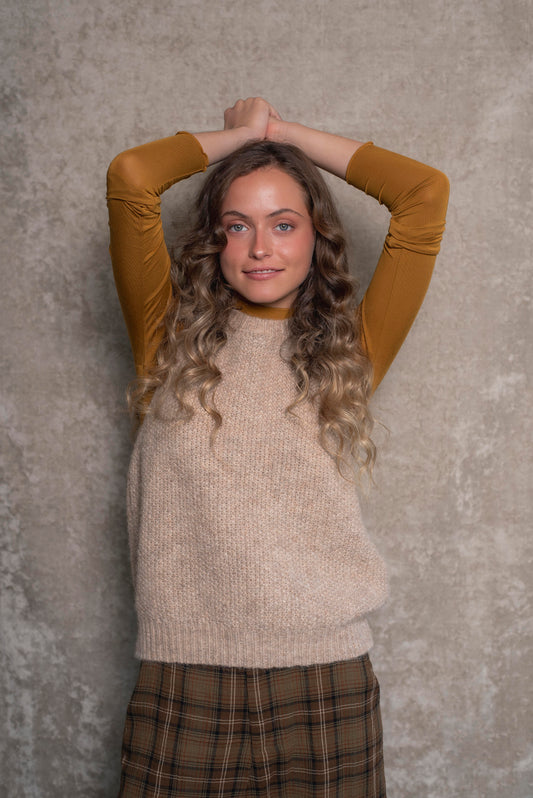 Sweater sin mangas Avena