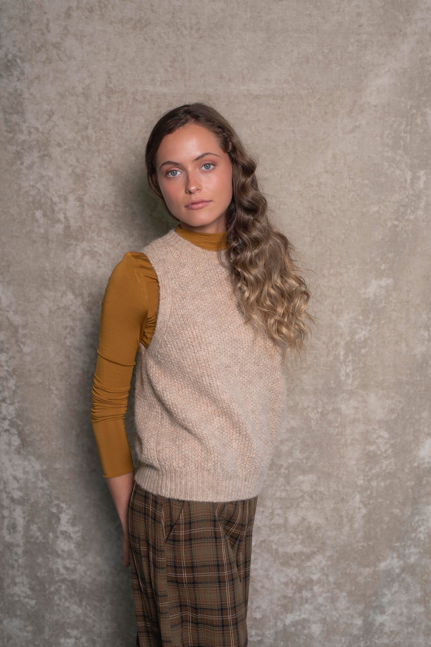 Sweater sin mangas Avena