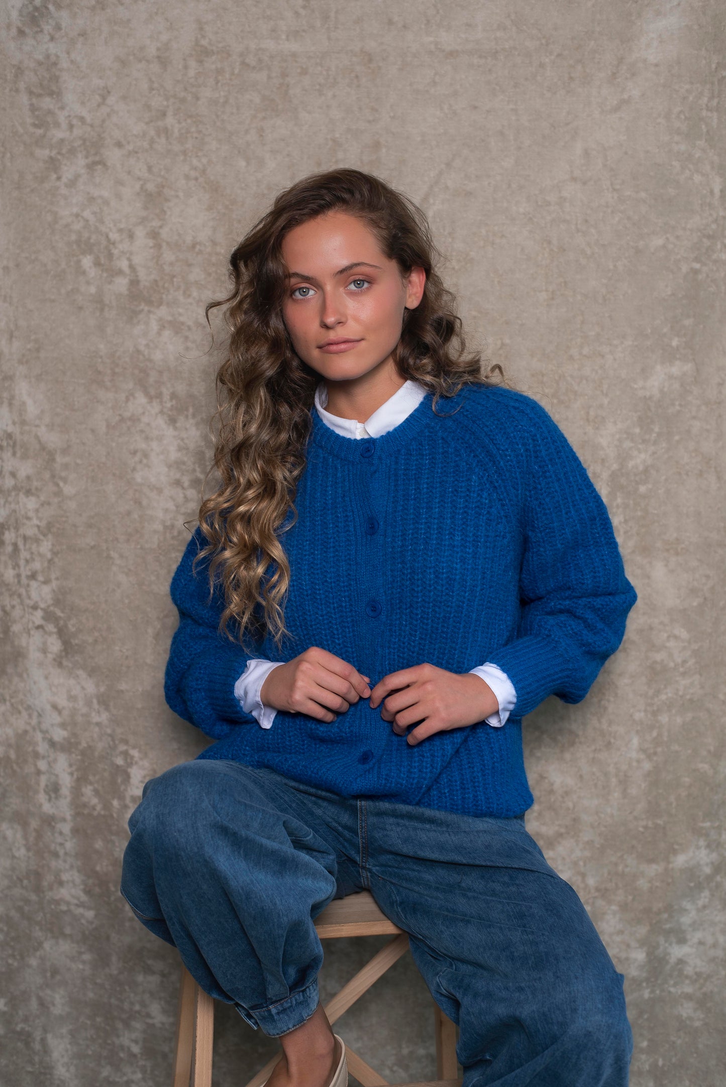 Cardigan Azul cobalto