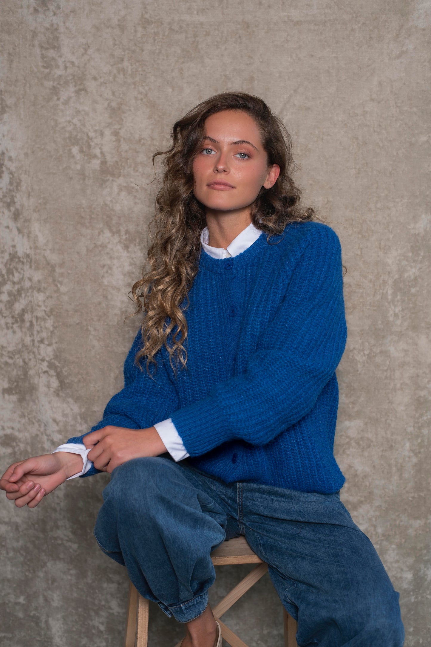 Cardigan Azul cobalto