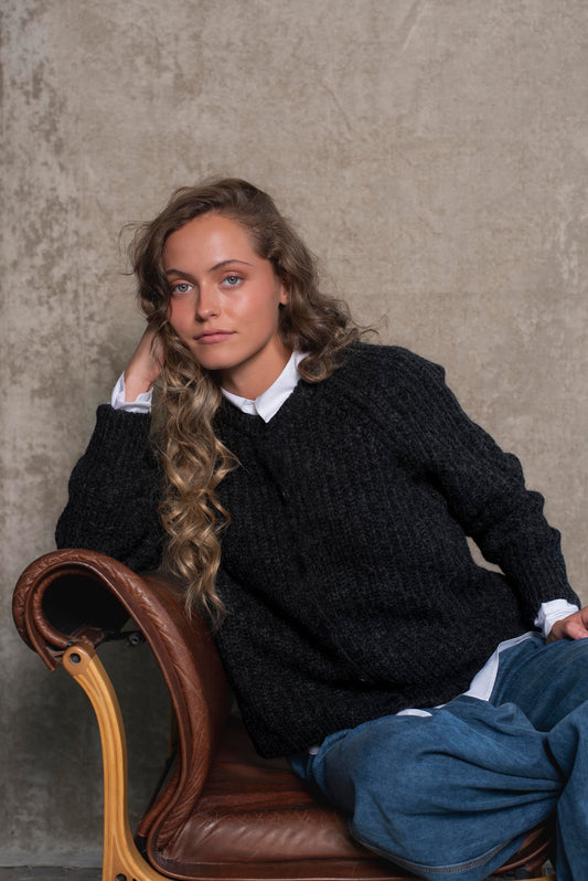 Cardigan Gris grafito