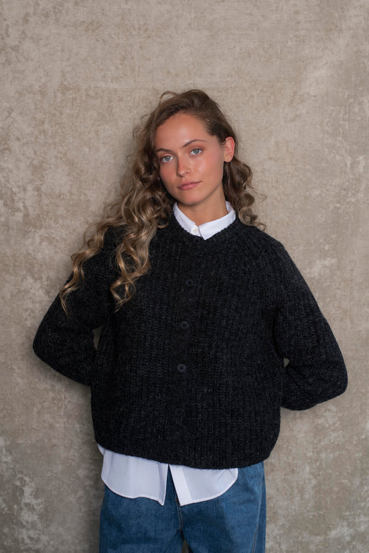 Cardigan Gris grafito