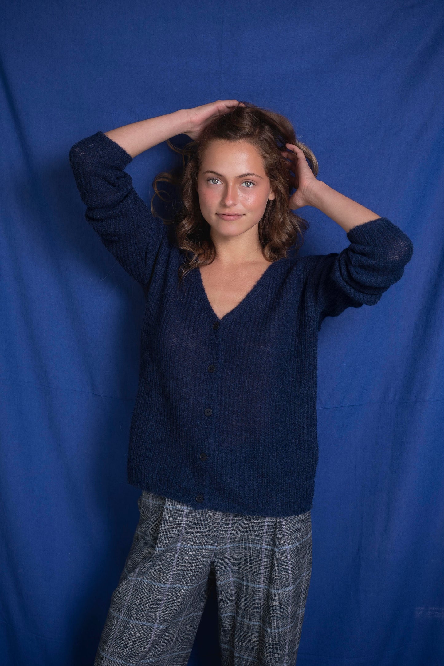 Cardigan liviano Azul marino